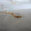 White Opal Gold Plated Pendant