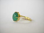 Green Stone Adjustable Ring - Image 4
