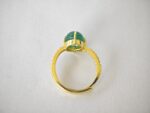 Green Stone Adjustable Ring - Image 5