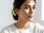 925 Sterling Silver Black Stud Earrings - Image 2