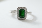 natural Diopside Gemstone adjustable Ring for women in Pakistan by dango
