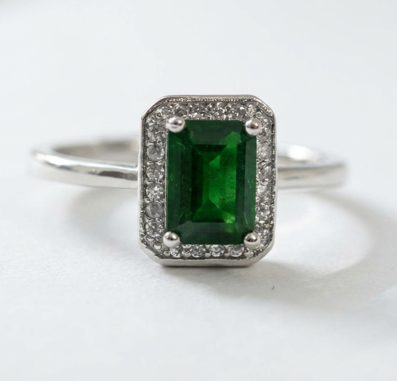 natural Diopside Gemstone adjustable Ring for women in Pakistan by dango