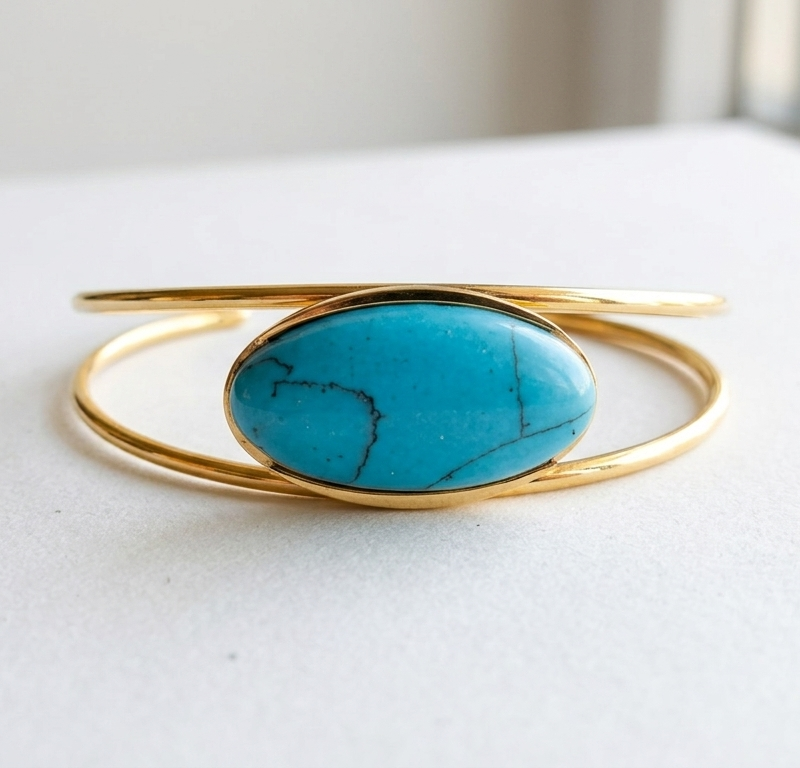 Gold Plated Turquoise Bangle for women Pakistan by dango