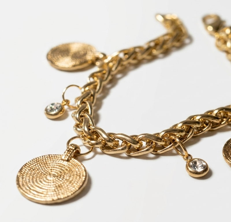 Gold Plated Coin Bracelet for women in Pakistan by dango