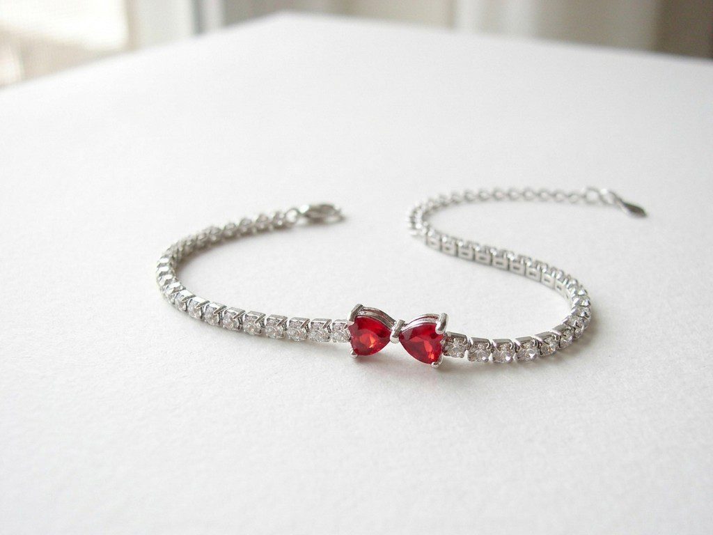 hearts bracelet Zircon Hearts Bracelet Pakistan by dango