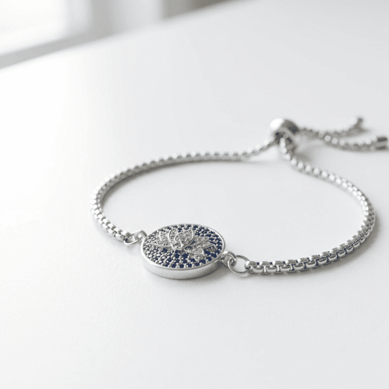 lotus charm Stainless Steel Bracelet for Women Pakistan by dango