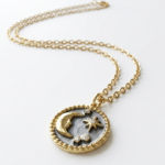 Gold Plated Moon Pendant for women Pakistan by dango