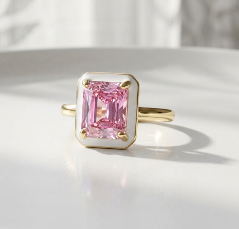 Pink adjustable Ring for women in Pakistan by dango