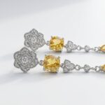 Yellow Zircon Earrings for women in Pakistan by dango