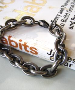11mm Vintage Chain Link Steel Bracelet