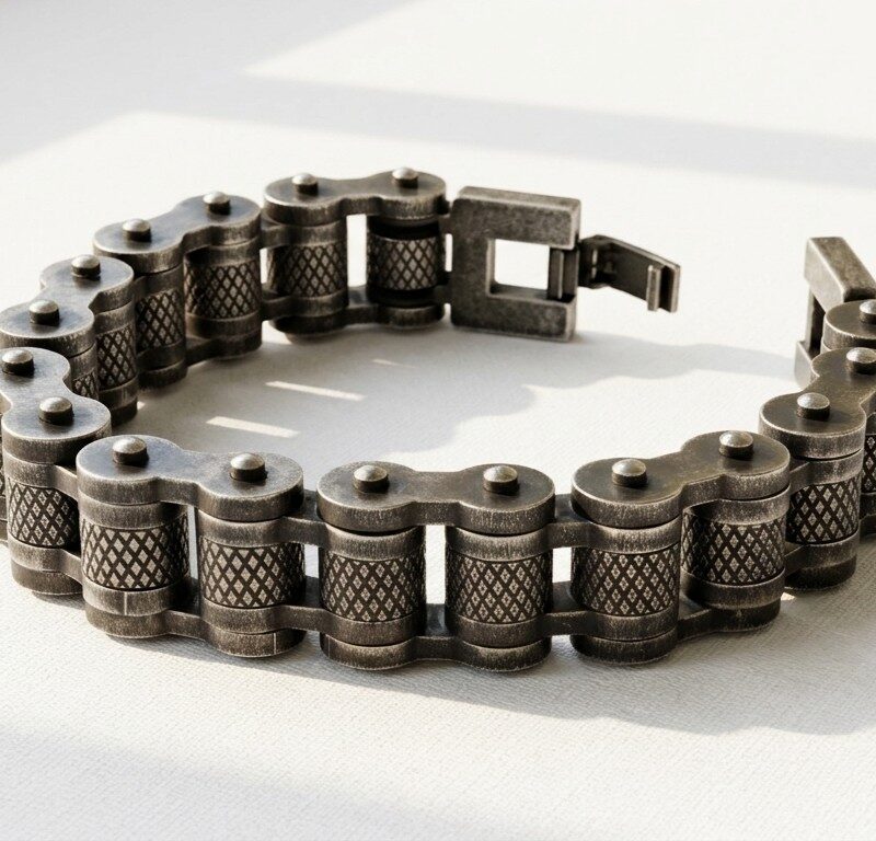 Stainless Steel Bike Chain Bracelet for men Pakistan by dango