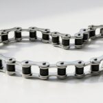 Silver & Black Stainless Steel Biker Chain