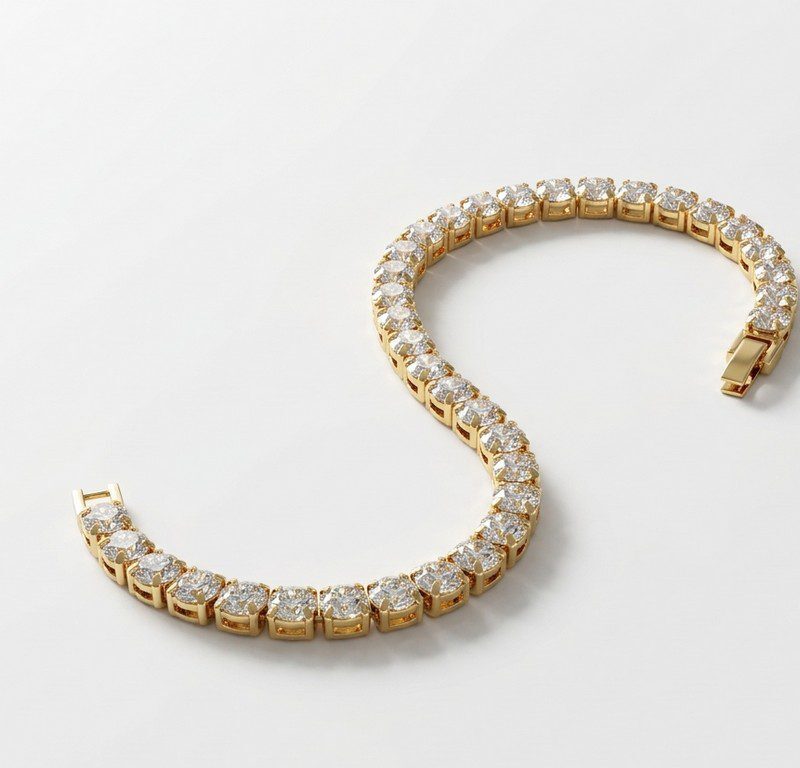 925 Silver Tennis Bracelet for women Pakistan by dango