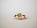 Gold Plated Green Oval Ring - Image 3