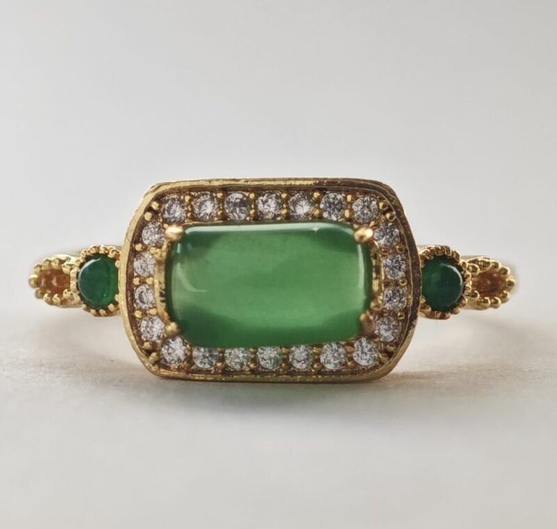 Adjustable Green Ring for Women Pakistan by dango