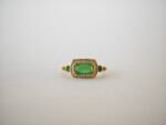 Adjustable Elongated Green Stone Delicate Ring - Image 2