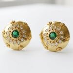 Gold Plated Stud Earrings for women in Pakistan by dango