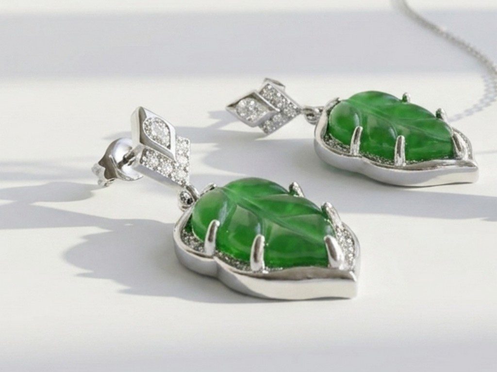 green earrings pakistan Minimal Green Earrings for Women Pakistan by dango