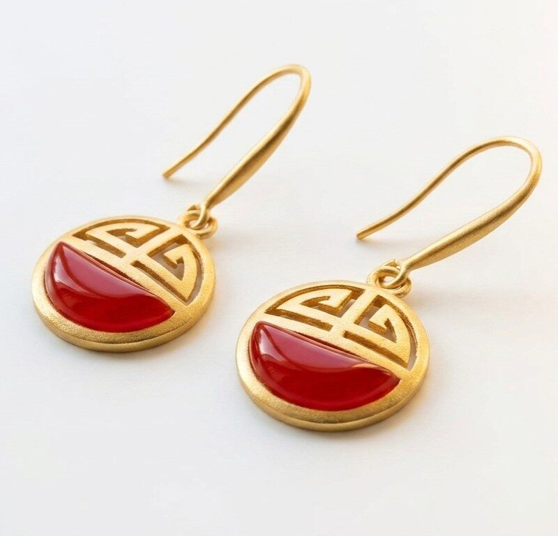 Gold Plated Silver Earrings for women Pakistan by dango