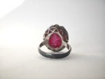 15ct Natural Ruby (Laal) Silver Ring - Image 3