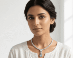 Aqua Drop Zircon Necklace - Image 2