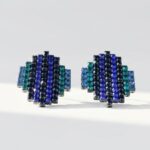 Blues Stud Earrings for women Pakistan by dango