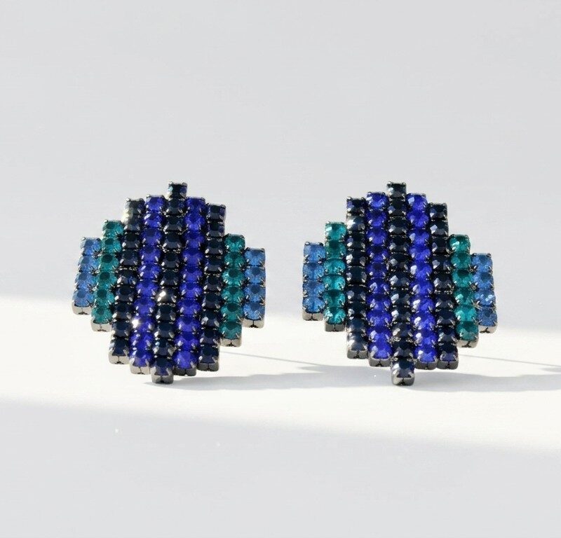 Blues Stud Earrings for women Pakistan by dango
