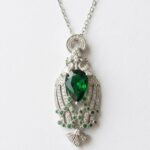 Luxury Green Zircon Pendant Pakistan by dango