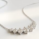 925 sterling silver Moissanite Necklace for Women Pakistan by dango