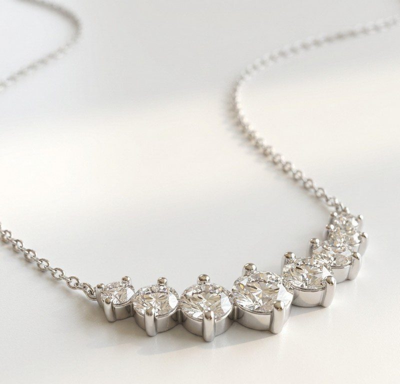 925 sterling silver Moissanite Necklace for Women Pakistan by dango