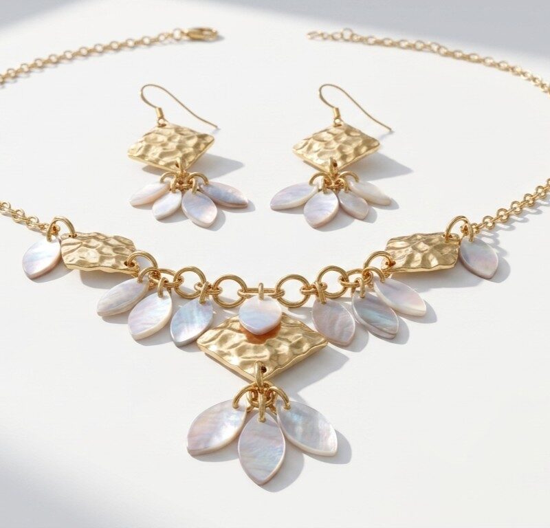 Mother of Pearl Jewelry Set for women Pakistan by dango