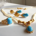 Turquoise Silver Jewelry Set for women in Pakistan by dango