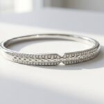 Zircon Studded Steel Bangle for women Pakistan by dango