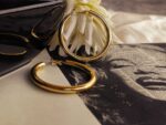 Contemporary Gold Tube Hoops - Image 3