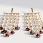 Garnet Earrings for women in Pakistan by dango