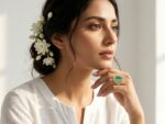 Green Dome Adjustable Ring - Image 2