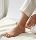 Natural Green Jade Stone Anklet - Image 2