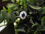 Natural Sapphire (Neelam) in Silver Ring - Image 3