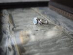 Adjustable Faux Moonstone Carved Ring - Image 4