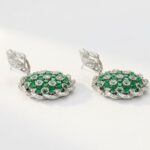 Green Zircon Earrings for women in Pakistan by dango