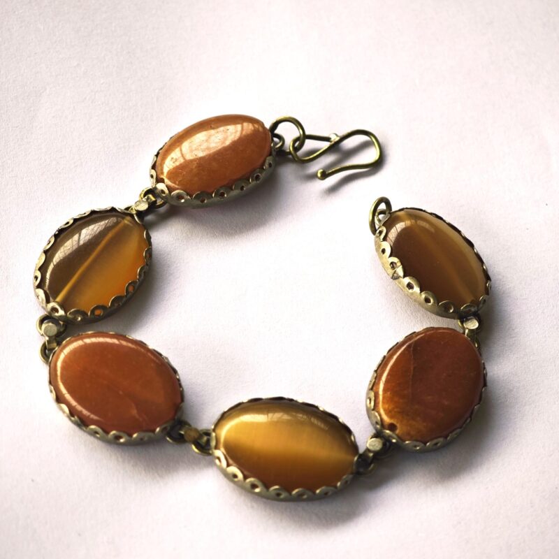 Natural Stone cate eye and agate Bracelet Pakistan by dango