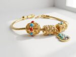 Gold Plated Ethnic Bracelet for Women Pakistan by dango