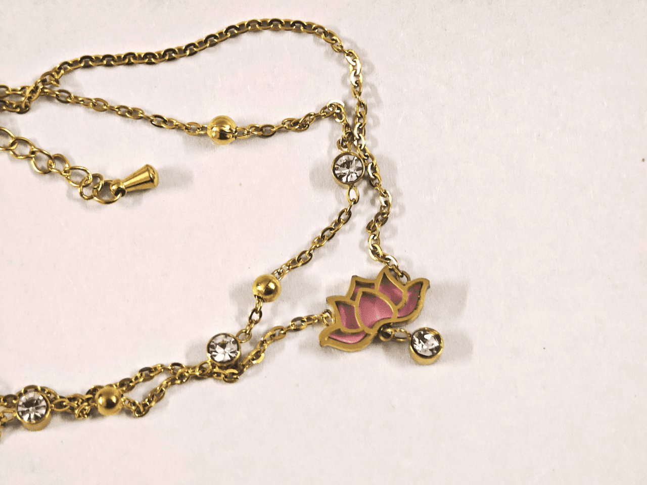 lotus Gold Plated Lotus Anklet for women in Pakistan by dango