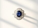 Sapphire in Silver Ring for women in Pakistan by dango