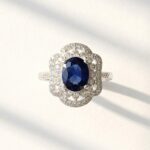 Sapphire in Silver Ring for women in Pakistan by dango