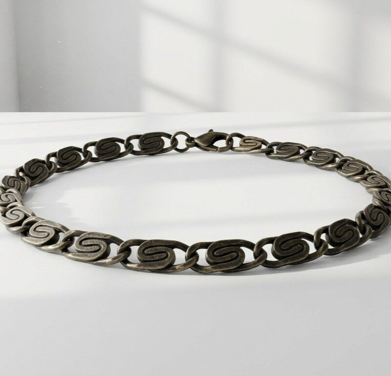 5mm Vintage Steel Bracelet for Men Pakistan by dango