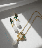 gold plated Silver Jewelry Set for women Pakistan by dango