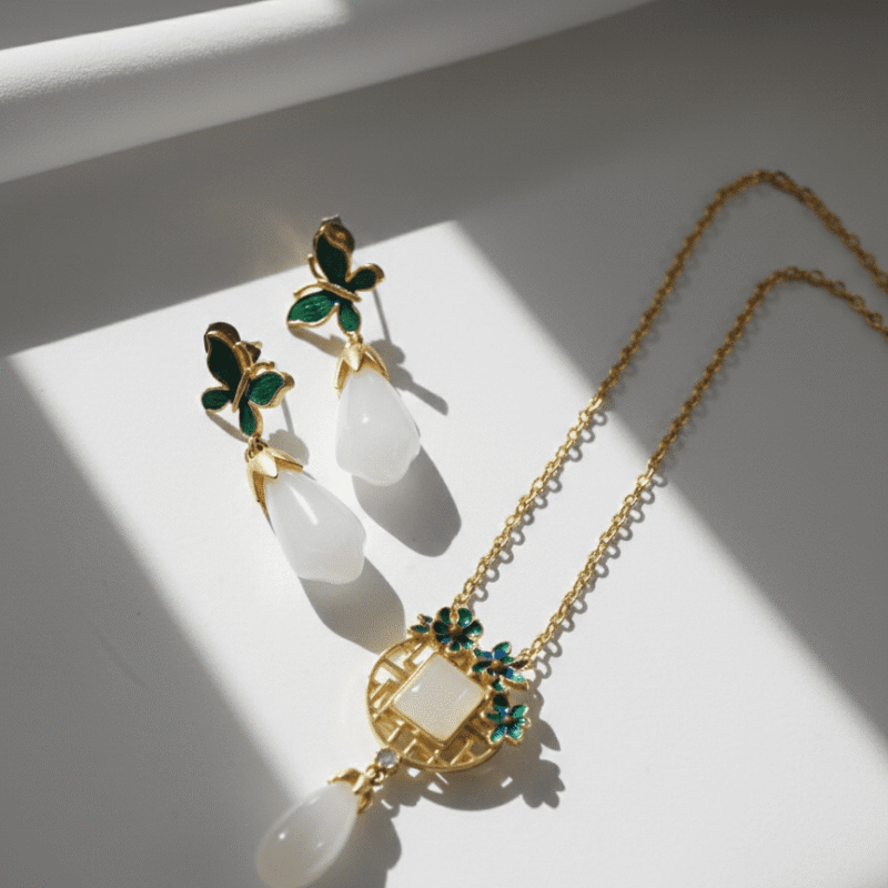 gold plated Silver Jewelry Set for women Pakistan by dango