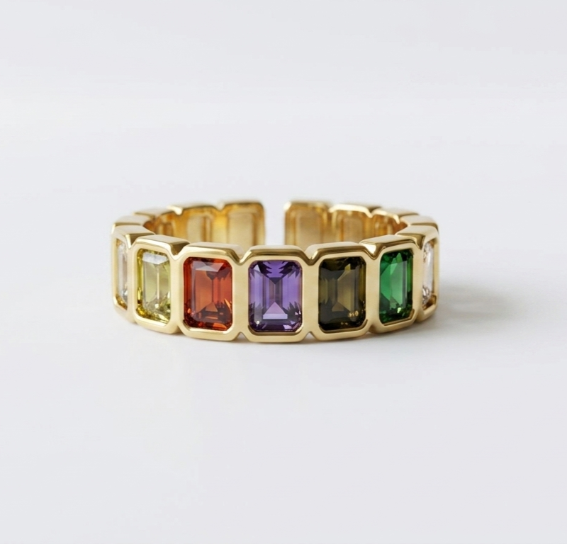 Gold Plated Zircon Ring Pakistan by dango