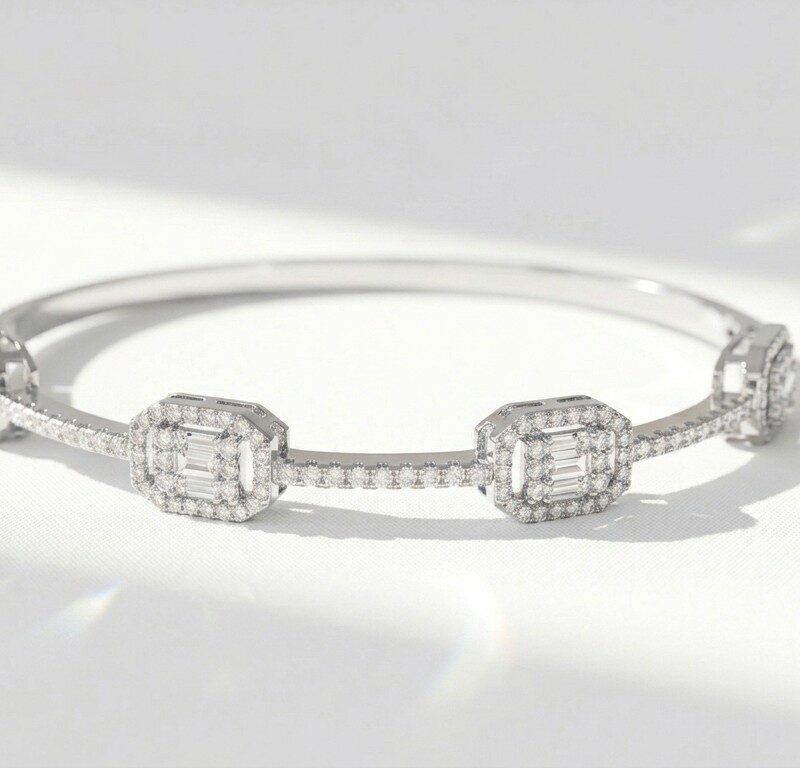 Silver Plated Bangle for Women Pakistan by dango